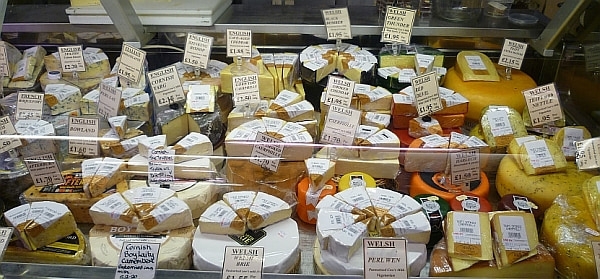The cheese counter at Wally's