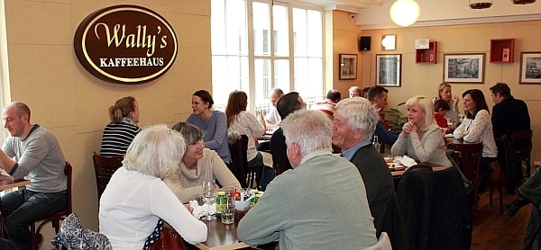 Wally's Kaffeehaus on the first floor of the Royal Arcade